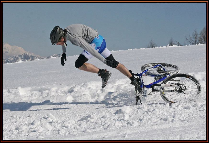 13/03/2010 Rubiana (TO), colle del Lys. Dual slalom su neve in mtb